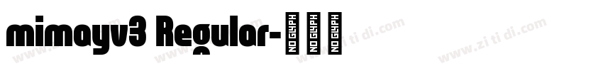 mimayv3 Regular字体转换